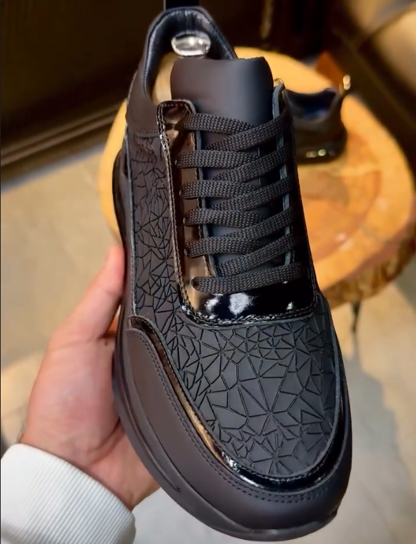 Men's New Cracked Personalized Air Cushion Casual Shoes