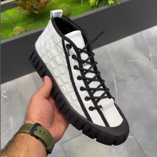Men's New Crocodile Patterned Personalized Casual Shoes