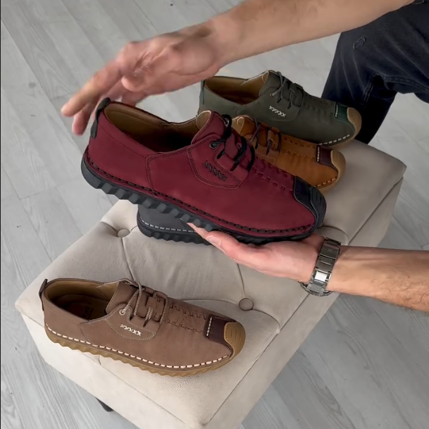 Men's New Light Luxury Suede One Foot Casual Shoes