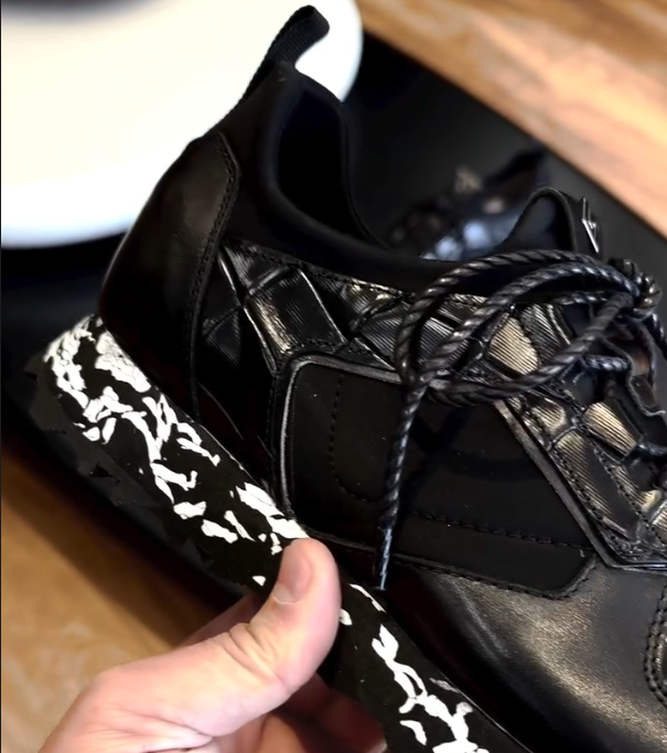 Men's New Crocodile Leather Patchwork Spotted Casual Leather Shoes
