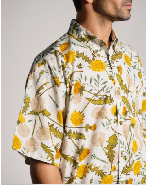 Dandelion Printed Short Sleeved Shirt