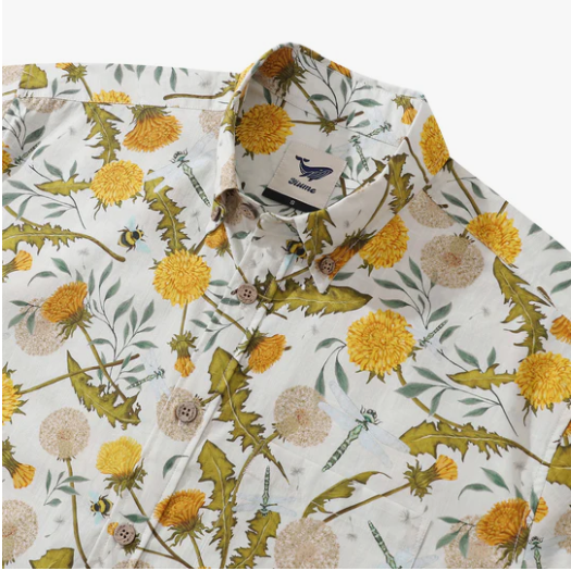 Dandelion Printed Short Sleeved Shirt