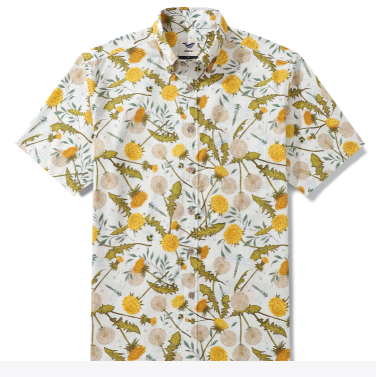 Dandelion Printed Short Sleeved Shirt