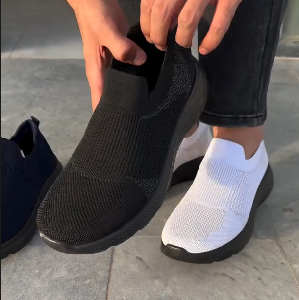 Breathable Mesh Woven One Foot Sports Shoes