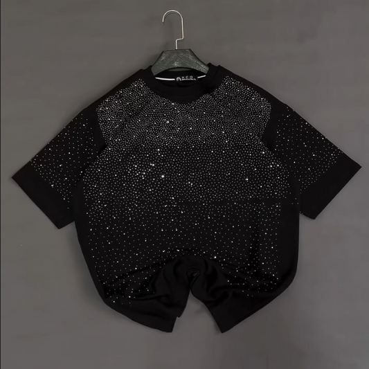 Sparkling Starry Sky Diamond Set Short Sleeve