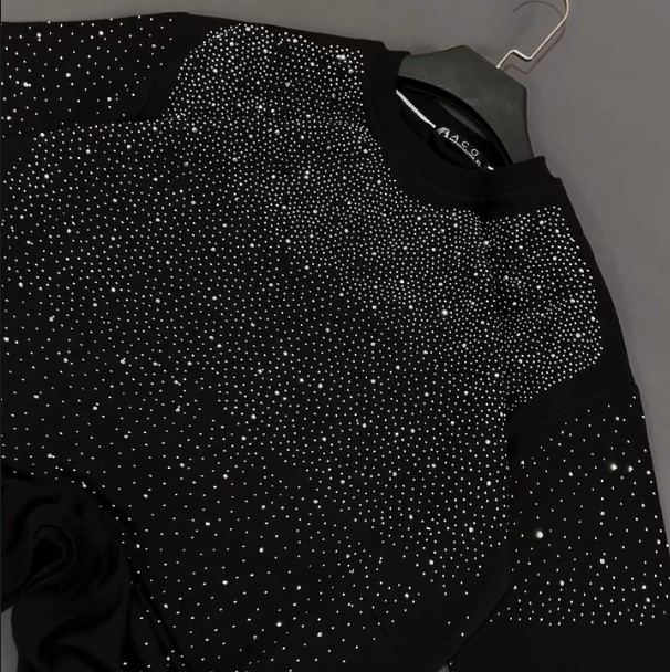 Sparkling Starry Sky Diamond Set Short Sleeve