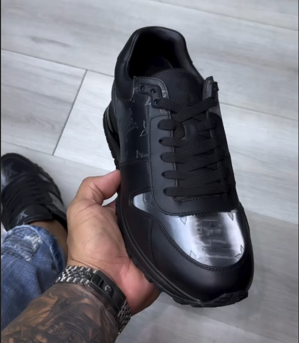 Bright Embossed Patchwork Casual Shoes