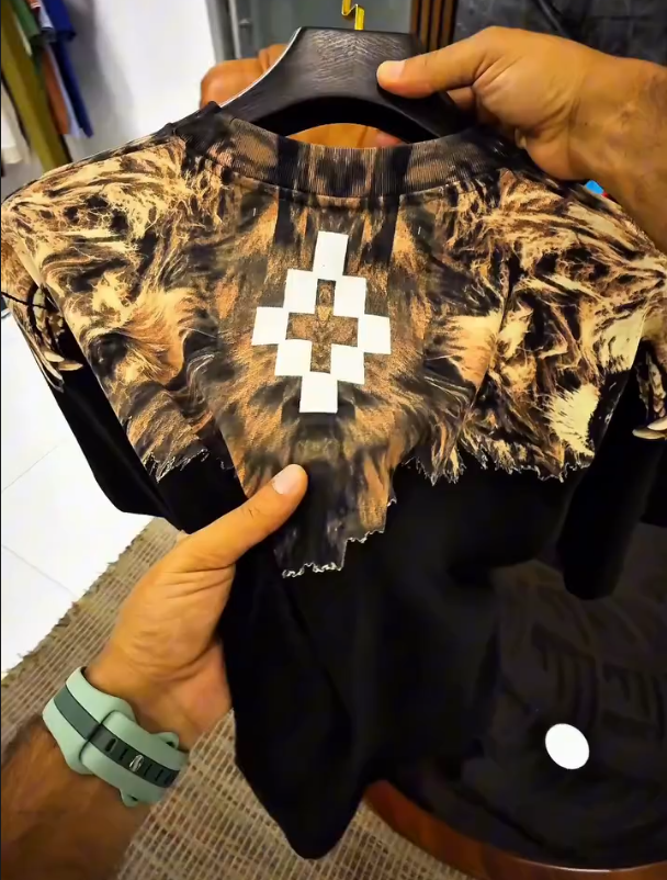 Luxury Lion Print Casual Short Sleeved Shirt