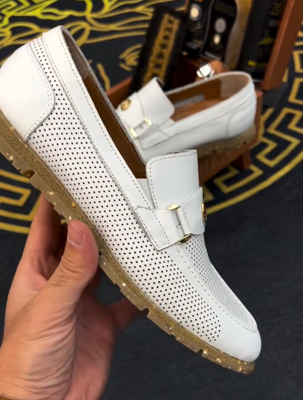 Leather Porous Breathable Casual Loafers