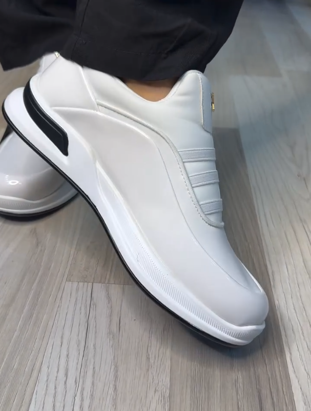 Luxury One Foot Patent Leather Casual Shoes
