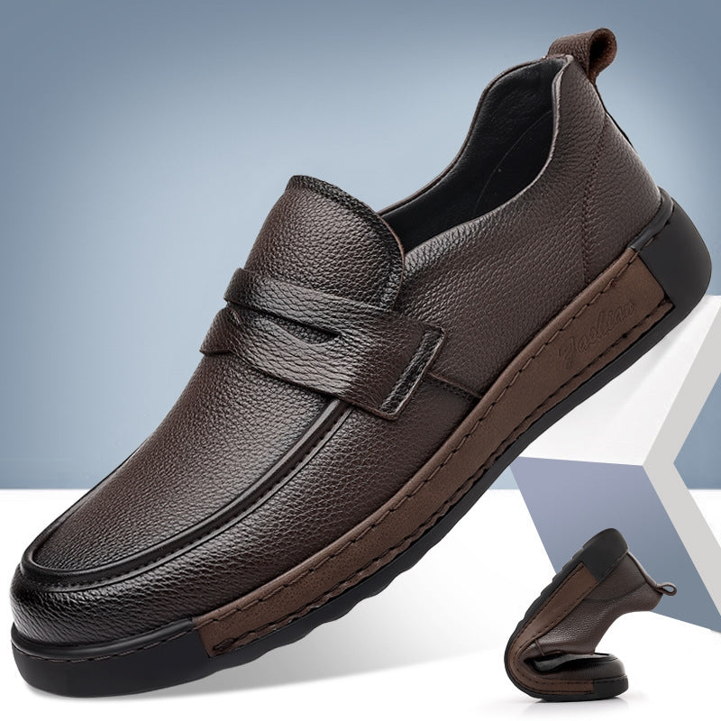 Men's New Soft Soled Driving British Casual Leather Shoes