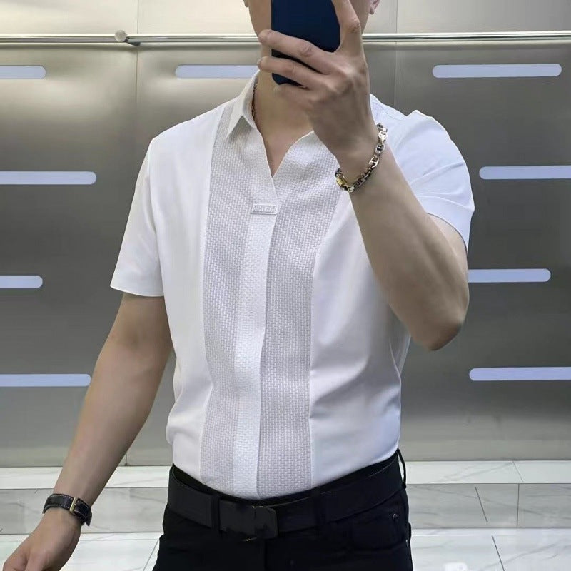 🔥Limited Time Offer 49% OFF🔥Men's summer new high-end light luxury short sleeved shirt