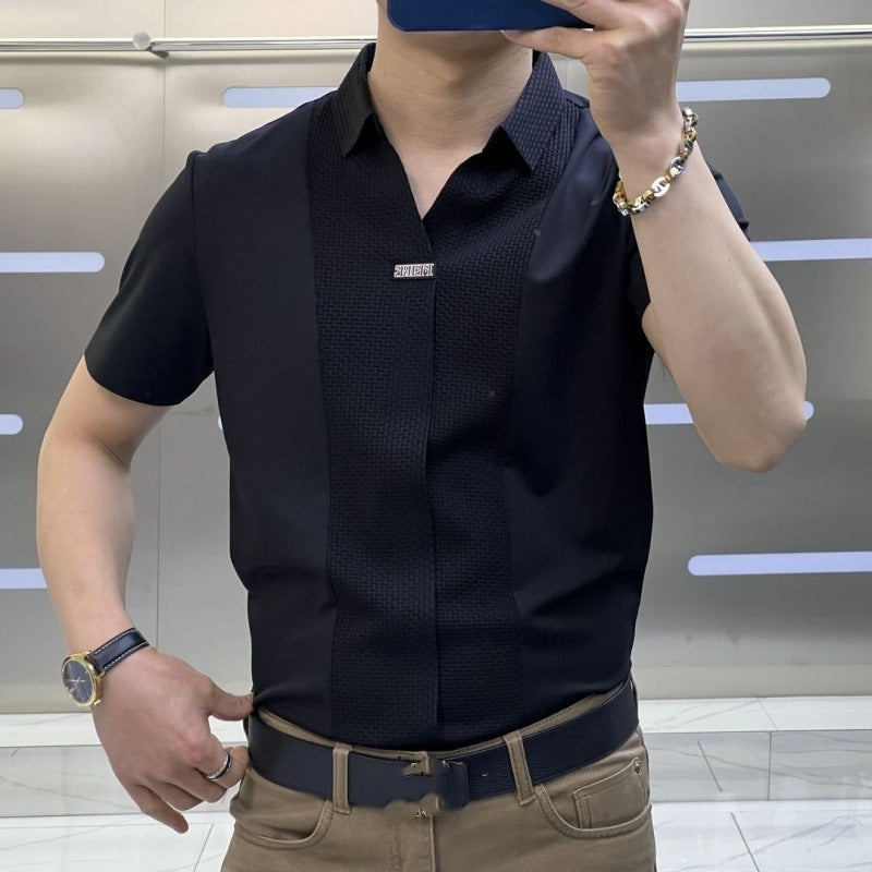 🔥Limited Time Offer 49% OFF🔥Men's summer new high-end light luxury short sleeved shirt