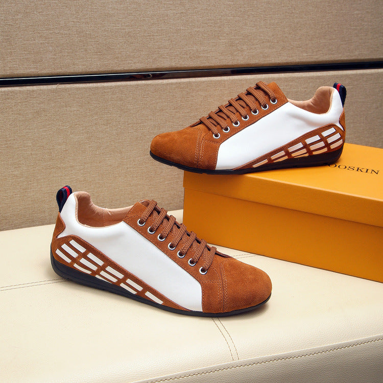 Leather Trendy Casual And Fashionable Sports Shoes