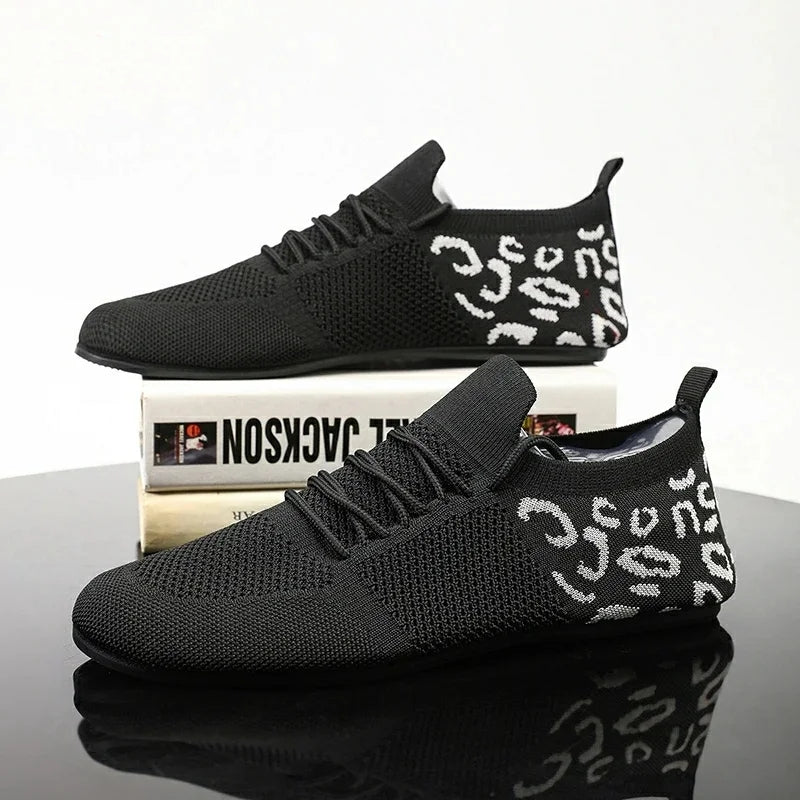 Men's New Leopard Print Sports And Casual Shoes