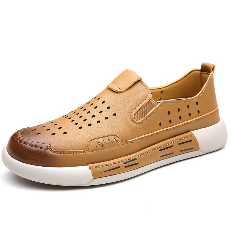🔥Limited Time Offer 49% OFF🔥Men's Summer New Hollow Breathable Leather Casual Shoes