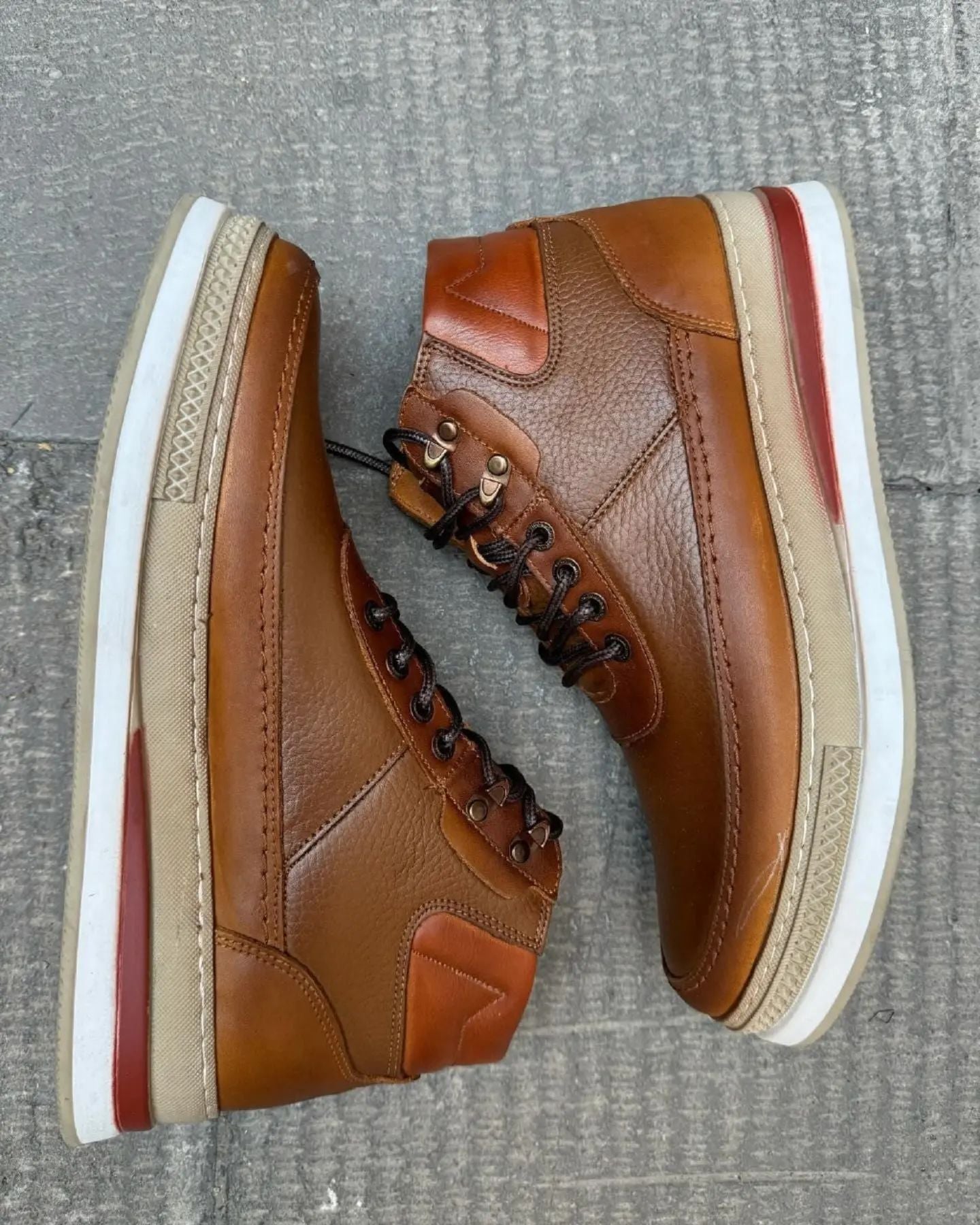 Men's New High Top Leather Casual Boots