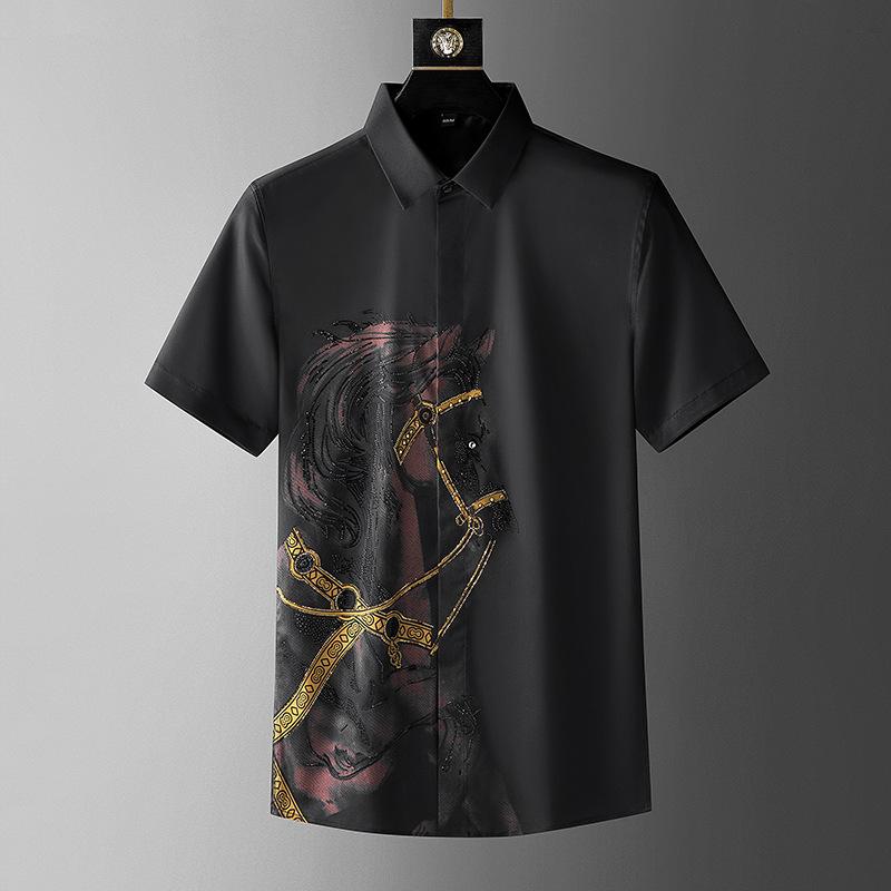 🔥Limited Time Offer 49% OFF🔥Men's New Summer Fashion Hot Diamond Warhorse Short Sleeves