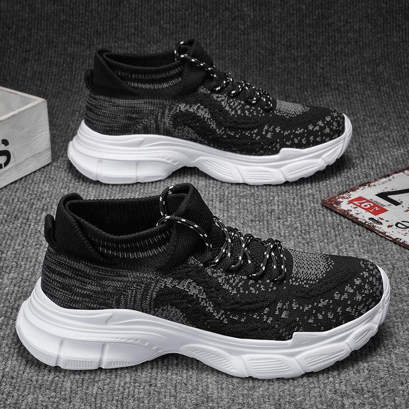 Men's trendy new casual  sports breathable mesh shoes