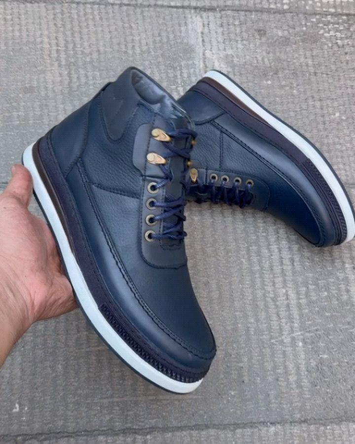 Men's New High Top Leather Casual Boots