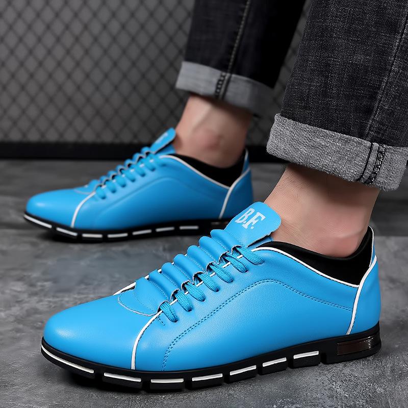 Men's new fashionable British casual leather shoes