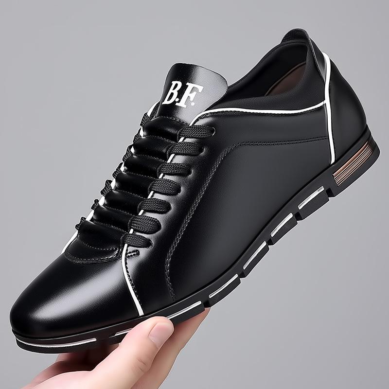 Men's new fashionable British casual leather shoes