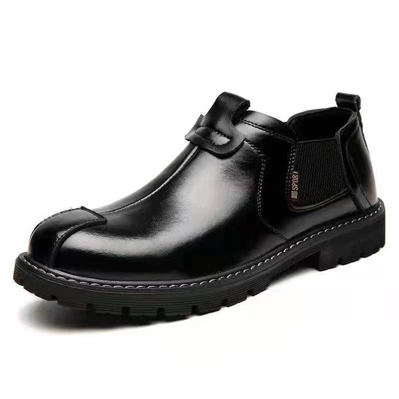 Men's new British style retro casual leather shoes