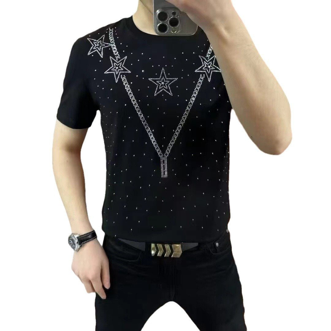 🔥Limited Time Offer 49% OFF🔥Men's Summer New Fashion Bottom Round Neck T-shirt