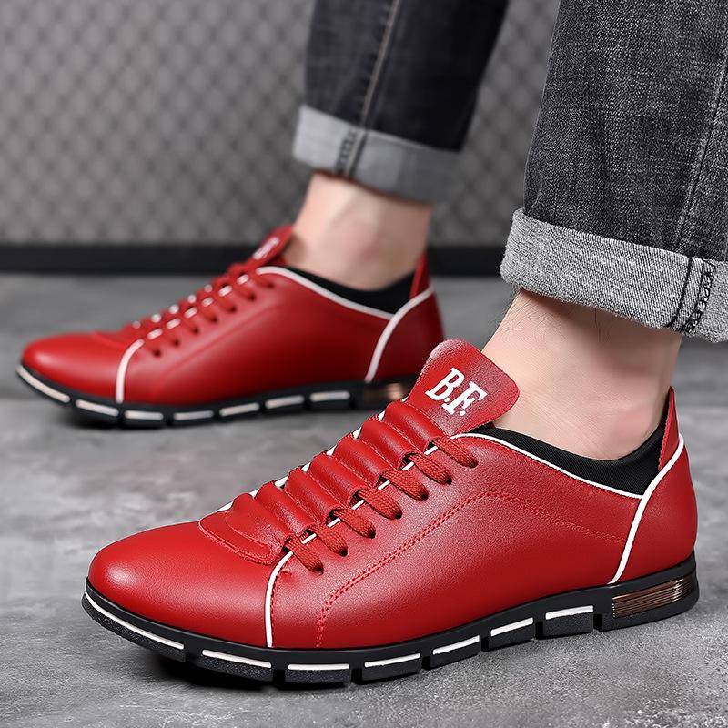 Men's new fashionable British casual leather shoes