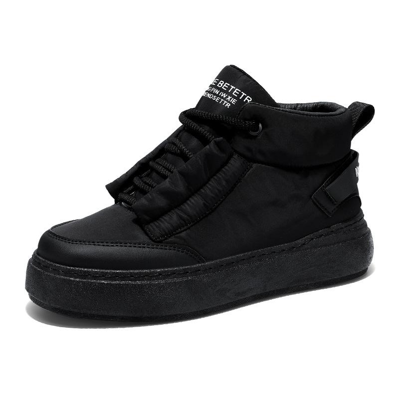 Men's new down fabric casual retro high top board shoes