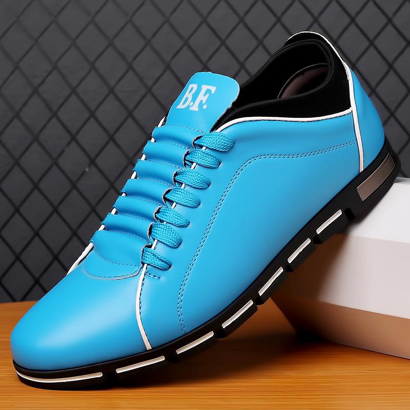Men's new fashionable British casual leather shoes