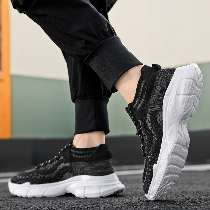 Men's trendy new casual  sports breathable mesh shoes