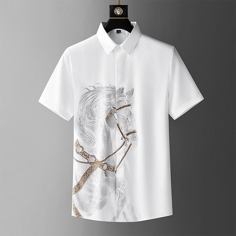 🔥Limited Time Offer 49% OFF🔥Men's New Summer Fashion Hot Diamond Warhorse Short Sleeves