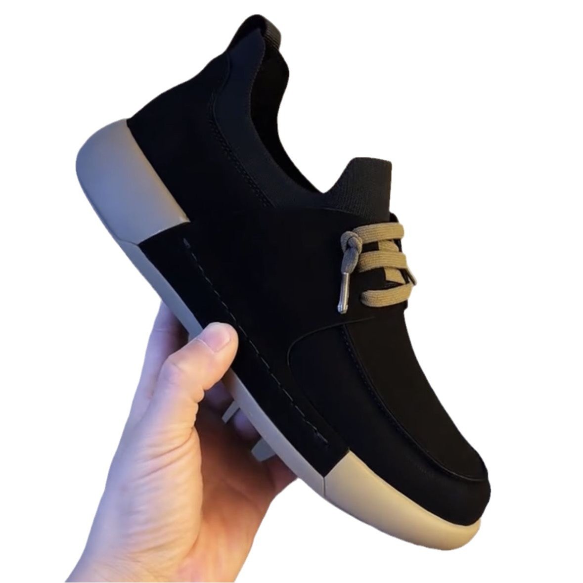 Men's new lightweight and breathable small leather shoes