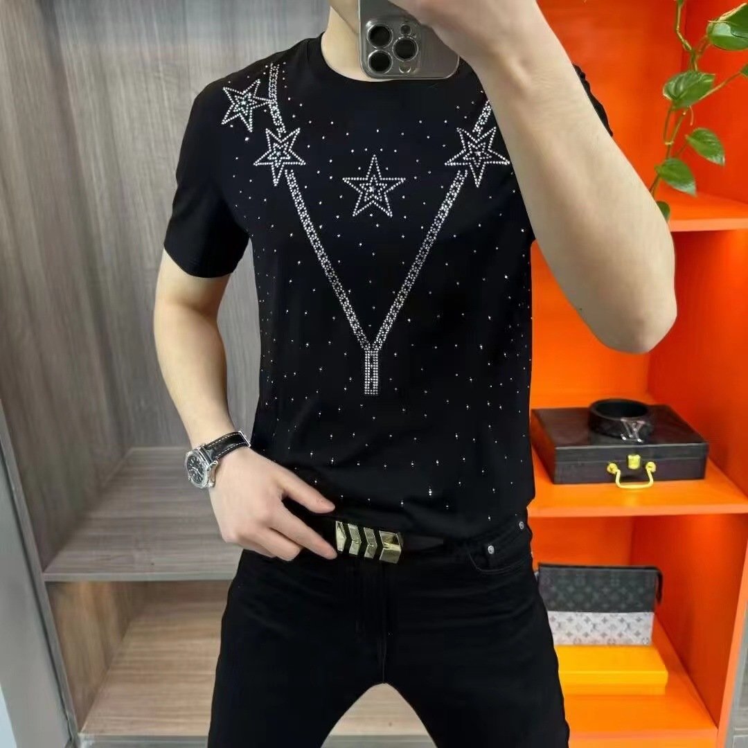 🔥Limited Time Offer 49% OFF🔥Men's Summer New Fashion Bottom Round Neck T-shirt