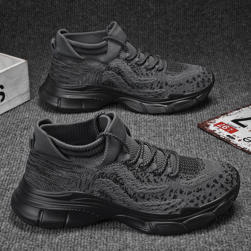 Men's trendy new casual  sports breathable mesh shoes