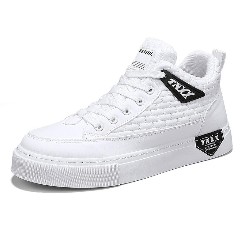 Men's new casual trendy leather sneakers