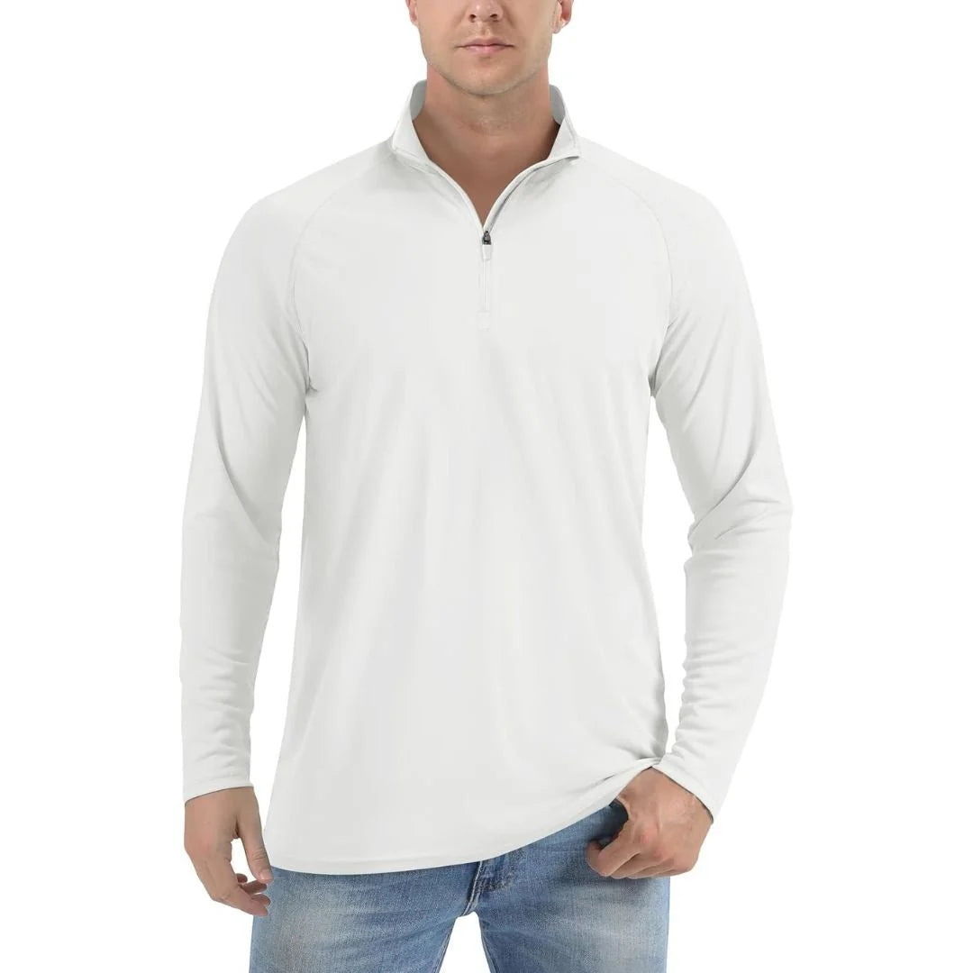 Men's Sun Protective Quick-Dry Stand Collar UV Long Sleeve Shirts