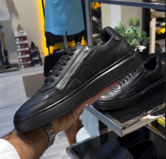 Men's New Side Zipper Leather Sports And Leisure Shoes