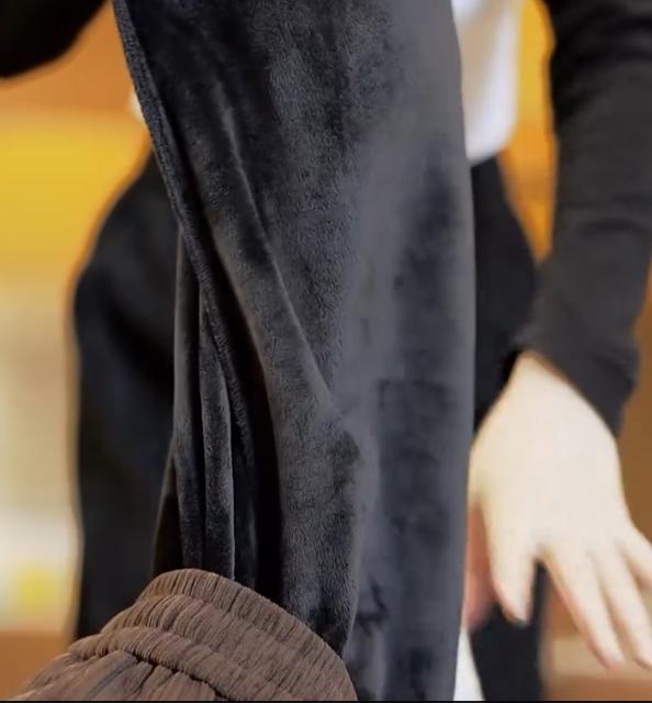 Men's new autumn and winter warm casual pants with added fleece