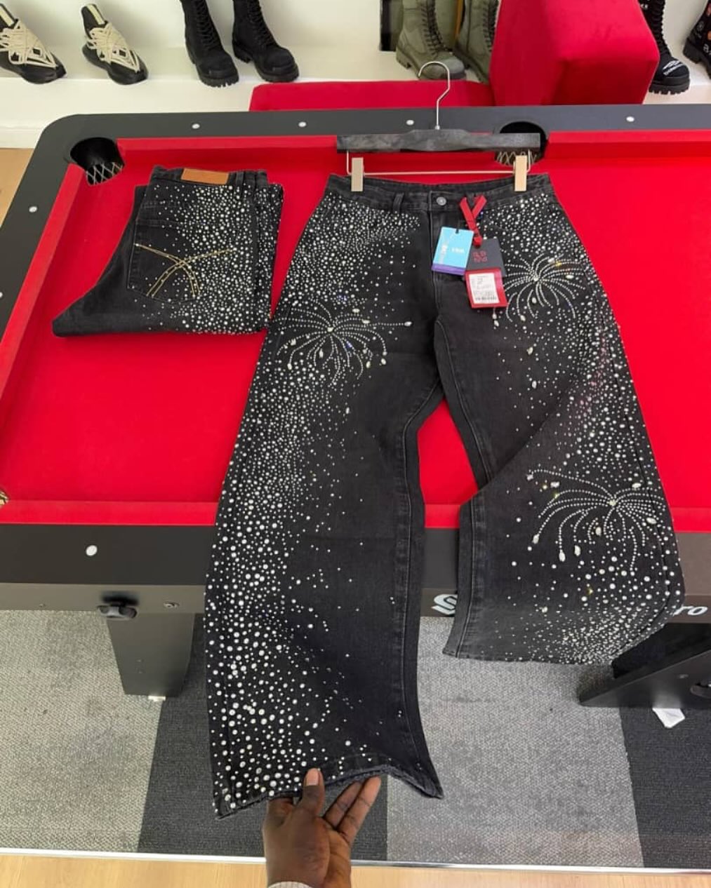 Fireworks Burst And Flash Jeans
