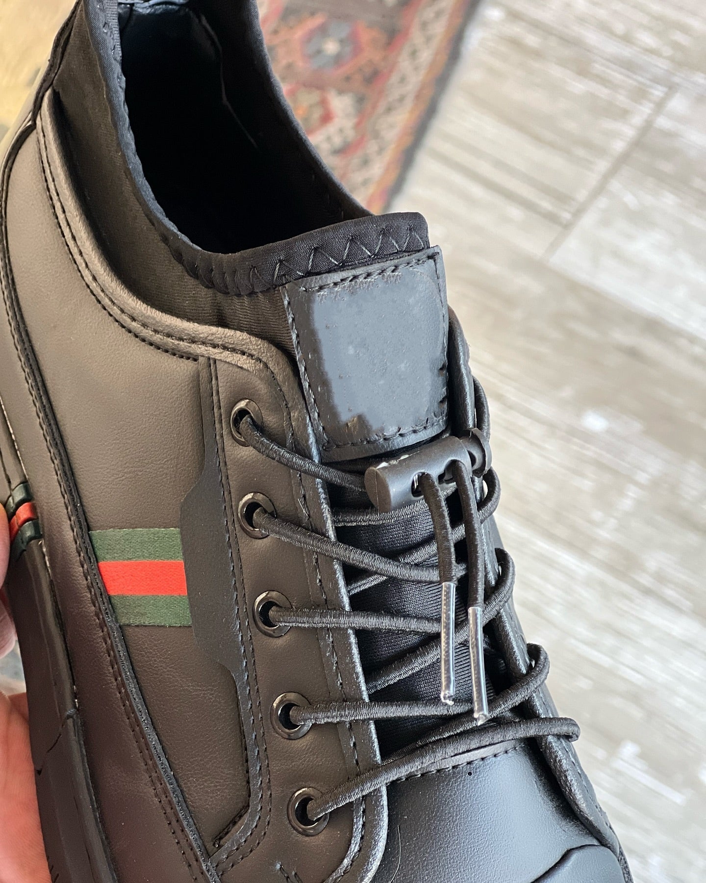 Advanced Leather Drawstring Casual Shoes