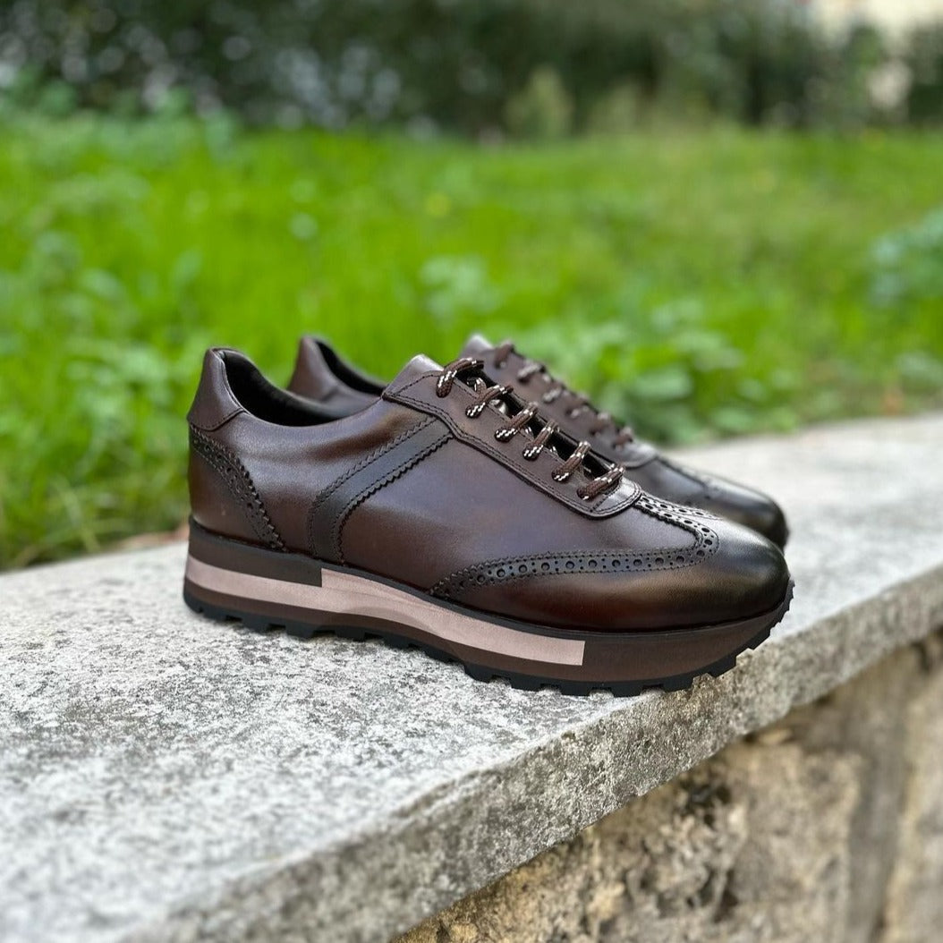 š„Limited Time Offer 49% OFFš„Brown Leather Sneakers
