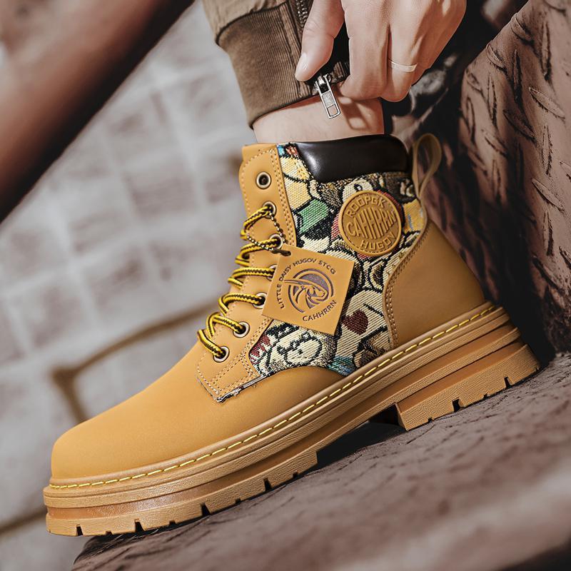 š„Limited Time Offer 49% OFFš„Men's Autumn and Winter New High Top Printed Martin Boots