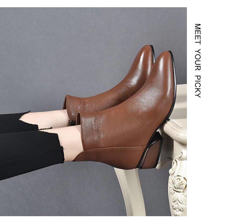 đ„Limited Time Offer 49% OFFđ„Womenâs Fashion Square Heels Zipper Short Booties