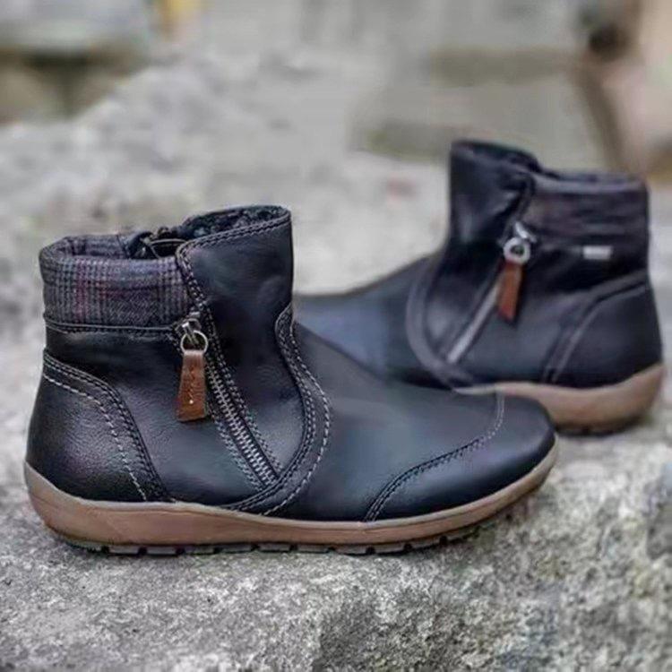 đ„Limited Time Offer 49% OFFđ„Women Zipper Waterproof Ankle-Support Boots