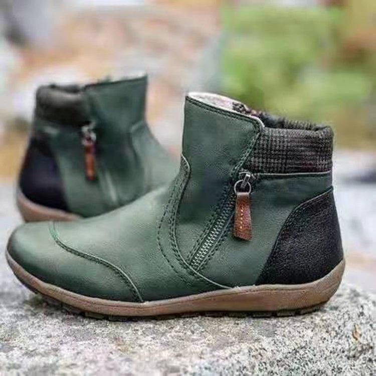 đ„Limited Time Offer 49% OFFđ„Women Zipper Waterproof Ankle-Support Boots