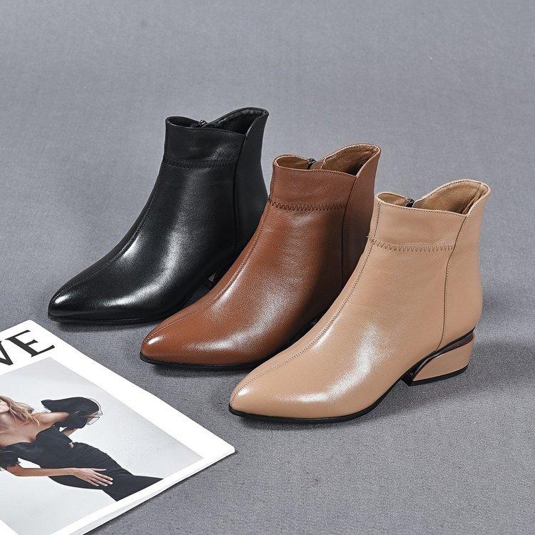 đ„Limited Time Offer 49% OFFđ„Womenâs Fashion Square Heels Zipper Short Booties