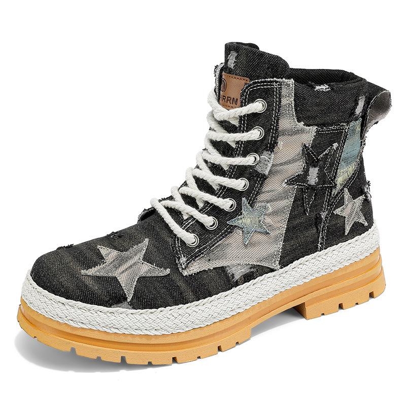 š„Limited Time Offer 49% OFFš„Men's autumn and winter denim Martin boots