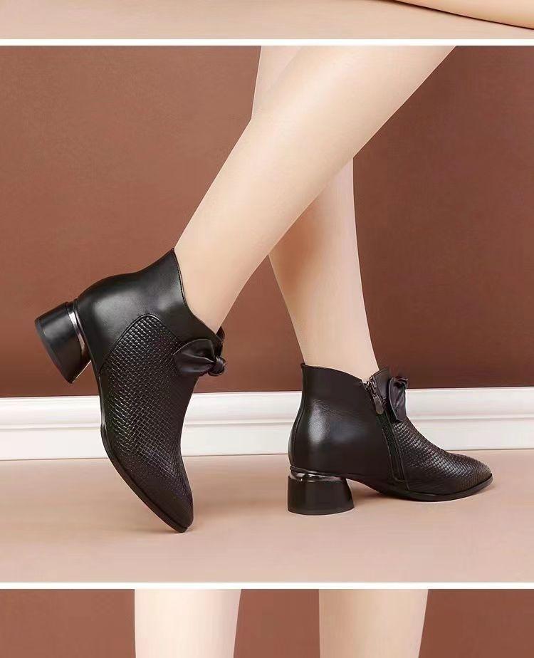 🔥Limited Time Offer 49% OFF🔥Women's Fashion Genuine Leather High Heel Shoes